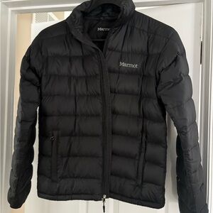 Marmot Men's Sz MD Black 800 Fill Packable Down Puffer Jacket